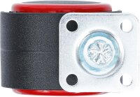 BGS Diy Lenk-Doppelrolle | rot/schwarz | 50 mm