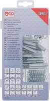 BGS Federn-Sortiment | Zug- und Druckfedern | 200-tlg.