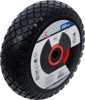 BGS Diy Rad für Sackkarren / Bollerwagen | PU, rot/schwarz | 260 mm