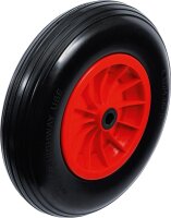 BGS Diy Schubkarrenrad | PU, rot/schwarz | 400 mm