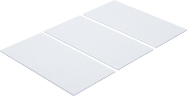 BGS Diy Filzgleiter | Platten | weiß | 100 x 200 mm | 3-tlg.