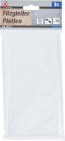 BGS Diy Filzgleiter | Platten | weiß | 100 x 200 mm | 3-tlg.