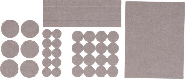 BGS Diy Filzgleiter-Satz | beige | 38-tlg.