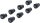 BGS Diy Kunststoff-Ventilkappen-Satz | zur Reifenmarkierung | 8-tlg.
