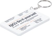 BGS Diy Profiltiefenmesser | mit Schlüsselanhänger | 0 - 20 mm