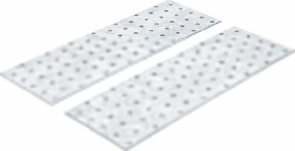 BGS Diy Stahl-Lochplatten-Satz | 300 x 100 x 2 mm | 2-tlg.
