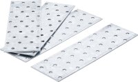 BGS Diy Stahl-Lochplatten-Satz | 200 x 60 x 2 mm | 4-tlg.