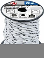 BGS Diy Kunststoff-Seil / Allzweckseil | 3 mm x 20 m | schwarz / weiß