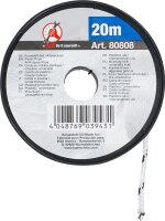 BGS Diy Kunststoff-Seil / Allzweckseil | 3 mm x 20 m | schwarz / weiß