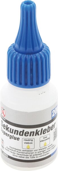 BGS Diy Sekundenkleber | niedrigviskos | Flasche 20 g