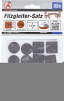 BGS Diy Filzgleiter-Satz | braun | 32-tlg.
