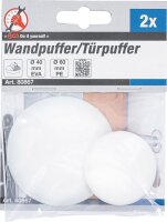 BGS Diy Wand- / Türpuffer | Ø 40 / 60 mm | 2-tlg.