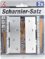 BGS Diy Scharnier-Satz | Edelstahl | 100 x 40 mm | 2-tlg.