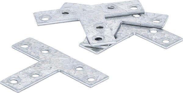 BGS Diy T-Winkel | 70 x 50 x 16 mm | 4-tlg.