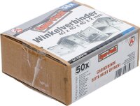 BGS Diy Winkelverbinder | 40 x 40 x 40 x 2 mm | Spar-Pack | 50 Stück