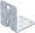 BGS Diy Winkelverbinder | mit Sicke | 70 x 70 x 55 x 2,5 mm | Spar-Pack | 25 Stück