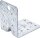 BGS Diy Winkelverbinder | mit Sicke | 90 x 90 x 65 x 2,5 mm