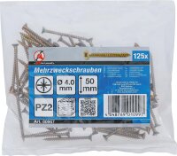 BGS Diy Mehrzweckschrauben | Kreuzschlitz PZ2 | 4,0 x 50...