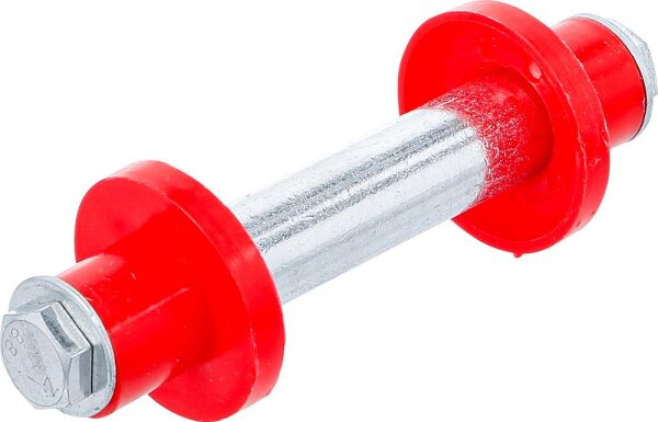 BGS Diy Achsen-Satz für Schubkarrenrad | 128 mm | Ø 20 mm | mit 2 Distanzhülsen