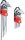 BGS Diy Winkelschlüssel-Satz | lang | T-Profil (für Torx) T10 - T50 / Innensechskant 1,5 - 10 mm | 18-tlg.