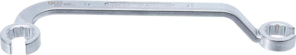 BGS Doppel-Ringschlüssel, offen | für Diesel-Einspritzleitungen | SW 17 mm
