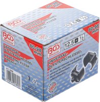 BGS Universal-Ölfilterschlüssel | Antrieb Innenvierkant 12,5 mm (1/2") | Ø 80 - 98 mm