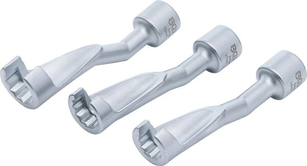 BGS Leitungsschlüssel-Satz, offen | Antrieb Innenvierkant 12,5 mm (1/2") | SW 14 - 17 - 19 mm