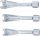BGS Leitungsschlüssel-Satz, offen | Antrieb Innenvierkant 12,5 mm (1/2") | SW 14 - 17 - 19 mm