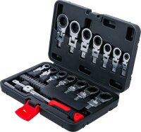 BGS Diy Einsteck-Ratschenring-Schlüssel- und Bit-Satz | 6 - 20 mm | 27-tlg.