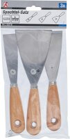 BGS Diy Spachtel-Satz | Holzgriff | 30 / 50 / 80 mm | 3-tlg.