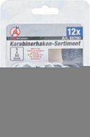 BGS Diy Karabinerhaken-Sortiment | 50 x 5 mm | 12-tlg.