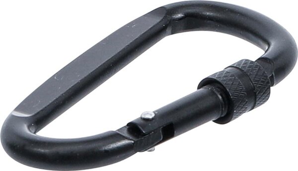 BGS Diy Karabinerhaken | D-Form | mit Schraubsicherung