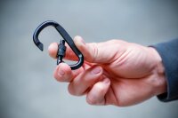 BGS Diy Karabinerhaken | D-Form | mit Schraubsicherung