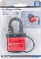 BGS Diy Vorhängeschloss | 40 mm | wasserabweisend