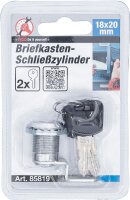 BGS Diy Briefkasten-Schließzylinder | 18 x 20 mm