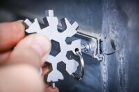 BGS Diy Multifunktions-Werkzeug | Schneeflocke | 18-in-1 | Edelstahl