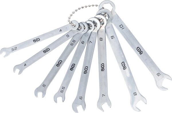 BGS Maul-Ringschlüssel-Satz | Mini-Ausführung | SW 4 - 10 mm | 8-tlg.