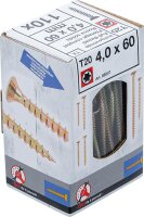 BGS Diy Mehrzweckschrauben | T-Profil (für Torx) T20 | 4,0 x 60 mm | 110 Stück