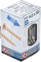 BGS Diy Mehrzweckschrauben | Kreuzschlitz PZ2 | 4,0 x 60 mm | 110 Stück