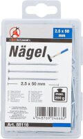 BGS Diy Nägel-Sortiment | 200 g | 2,5 x 50 mm