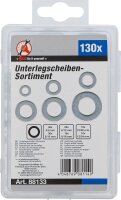 BGS Diy Unterlegscheiben-Sortiment | Ø 4 - 12 mm (Innendurchmesser) | 130-tlg.