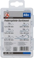 BGS Diy Federsplinte-Sortiment | Ø 1,2 - 3,0 mm | 48-tlg.
