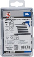 BGS Diy Schrumpfschlauch-Sortiment | schwarz | 90-tlg.