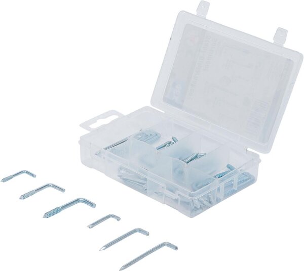 BGS Diy Stahl-Bilderhaken-Sortiment | 48-tlg.