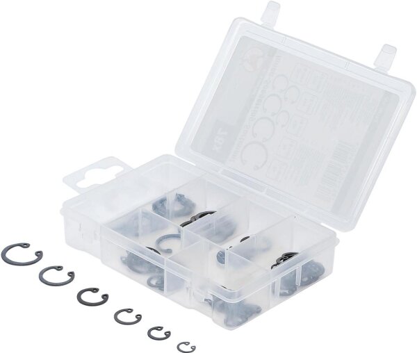 BGS Diy Innen-Seegerring-Sortiment (Sprengringe) | Ø 8 - 19 mm | 78-tlg.