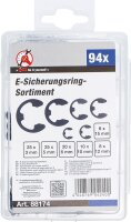 BGS Diy E-Sicherungsring-Sortiment | 3 - 15 mm | 94-tlg.