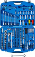 BGS Steckschlüssel-Satz Wellenprofil | Antrieb 6,3 mm (1/4") / 10 mm (3/8") / 12,5 mm (1/2") | 218-tlg.