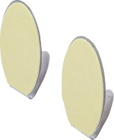 BGS Diy Edelstahl-Klebehaken | 45 x 70 mm | 1,5 kg | 2-tlg.