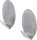 BGS Diy Edelstahl-Klebehaken | 45 x 70 mm | 1,5 kg | 2-tlg.