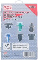 BGS Kfz-Befestigungsclip-Sortiment für Opel | 300-tlg.
